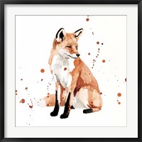Watercolor Fox II Fine Art Print