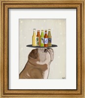 English Bulldog Beer Lover Fine Art Print