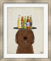 Labradoodle Brown Beer Lover Fine Art Print
