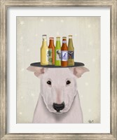 English Bull Terrier Beer Lover Fine Art Print
