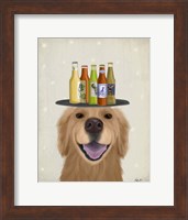 Golden Retriever Beer Lover Fine Art Print