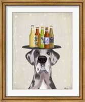 Great Dane Harlequin Beer Lover Fine Art Print