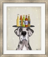 Great Dane Harlequin Beer Lover Fine Art Print