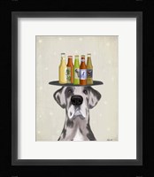 Great Dane Harlequin Beer Lover Fine Art Print