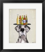 Great Dane Harlequin Beer Lover Fine Art Print