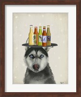 Husky 2 Beer Lover Fine Art Print