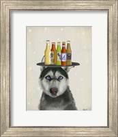 Husky 2 Beer Lover Fine Art Print