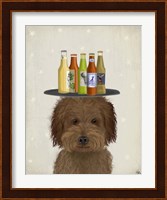 Labradoodle Brown 1 Beer Lover Fine Art Print