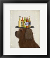 Labradoodle Brown 2 Beer Lover Fine Art Print