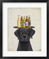 Labrador Black Beer Lover Fine Art Print