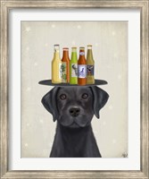 Labrador Black Beer Lover Fine Art Print