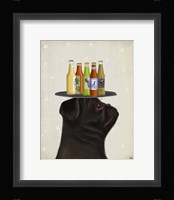 Pug Black Beer Lover Fine Art Print