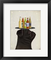 Pug Black Beer Lover Fine Art Print