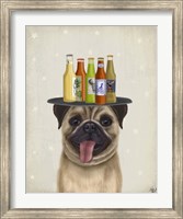 Pug Fawn Beer Lover Fine Art Print