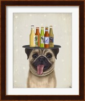 Pug Fawn Beer Lover Fine Art Print