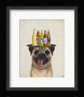 Pug Fawn Beer Lover Fine Art Print