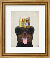 Rottweiler Beer Lover Fine Art Print