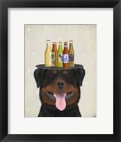 Rottweiler Beer Lover Fine Art Print