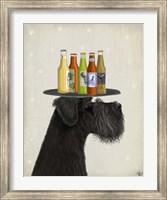 Schnauzer Black Beer Lover Fine Art Print