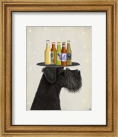 Schnauzer Black Beer Lover Fine Art Print