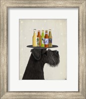 Schnauzer Black Beer Lover Fine Art Print