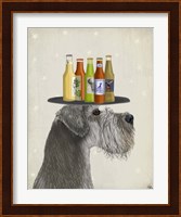 Schnauzer Grey Beer Lover Fine Art Print