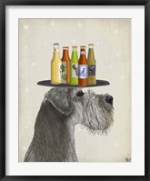 Schnauzer Grey Beer Lover Fine Art Print