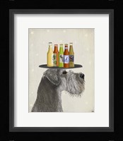Schnauzer Grey Beer Lover Fine Art Print