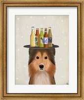 Shetland Sheepdog Beer Lover Fine Art Print