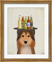 Shetland Sheepdog Beer Lover Fine Art Print
