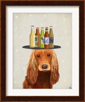 Cocker Spaniel Golden Beer Lover Fine Art Print