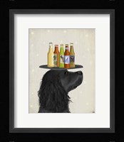 Cocker Spaniel Black Beer Lover Fine Art Print