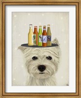 West Highland Terrier Beer Lover Fine Art Print