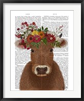 Cow Bohemian 1 Book Print Fine Art Print