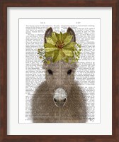 Donkey Sunflower Book Print Fine Art Print