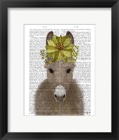 Donkey Sunflower Book Print Fine Art Print