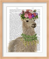 Llama Bohemian 2 Book Print Fine Art Print