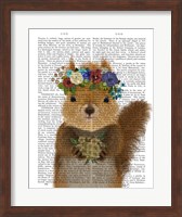 Squirrel Bohemian Book Print Fine Art Print