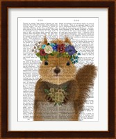 Squirrel Bohemian Book Print Fine Art Print