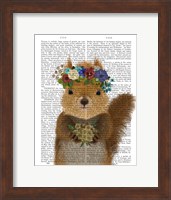 Squirrel Bohemian Book Print Fine Art Print