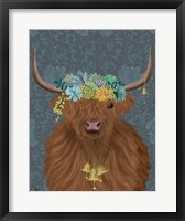 Highland Cow Bohemian 1 Fine Art Print