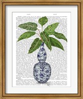 Chinoiserie Vase 1, With Plant Book Print Fine Art Print