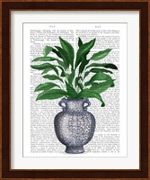 Chinoiserie Vase 2, With Plant Book Print Fine Art Print