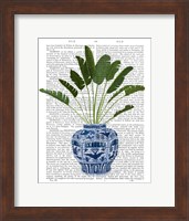Chinoiserie Vase 5, With Plant Book Print Fine Art Print