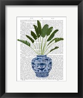 Chinoiserie Vase 5, With Plant Book Print Fine Art Print