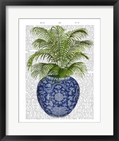 Chinoiserie Vase 6, With Plant Book Print Fine Art Print