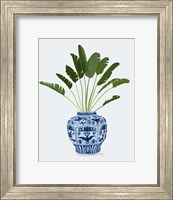 Chinoiserie Vase 5, With Plant Fine Art Print