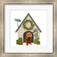 Christmas Des - Christmas Kennel - Cottage Fine Art Print