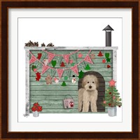Christmas Des - Christmas Kennel - Homespun Fine Art Print