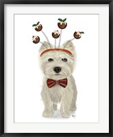 Christmas Des - Westie and Christmas Puds Fine Art Print